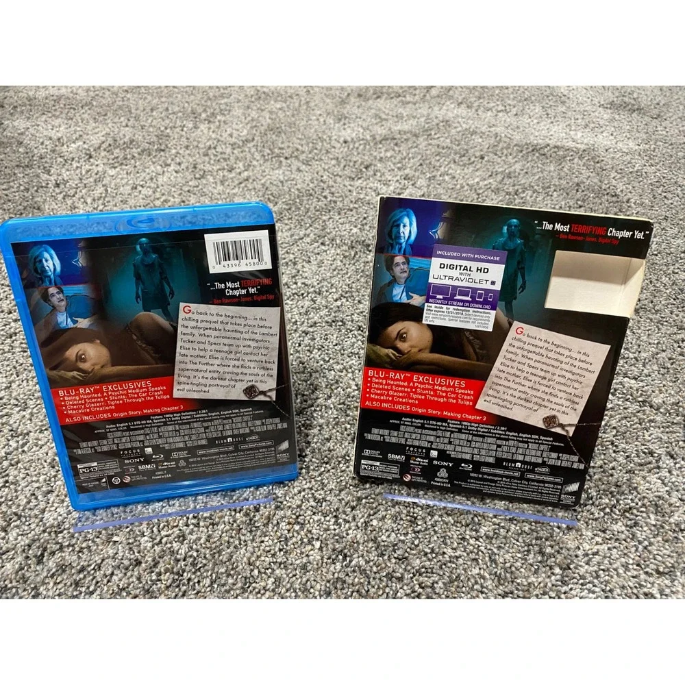 Sony Insidious Chapter 3 Blu-ray OS Blue Excellent Horror Slipcover Prequel
